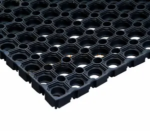 Safety Anti-Fatigue comfortable proof rubber mat porous rubber mat with hollow