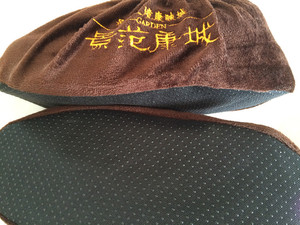 Высококачественные многоразовые полиэстеровые чехлы для обуви, прочные, нескользящие, хлопковые бахилы - Product Image 6