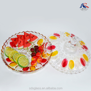 Cajas de Cristal para Dulces de Año Nuevo Chino al por Mayor, <span class=keywords><strong>Vasos</strong></span> de Colores con Cuentas, <span class=keywords><strong>Platos</strong></span> para Cena, Frutas, Sushi, Pastel, Chocolate con Tapa - Product Image 5