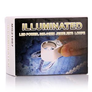 Verlichte Fluitstijl 30X21Mm Loep 30x Vergrootglas Met Led Licht, Jewler 'S Loupe - Product Image 5
