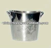 Cubeta de plata con asa y grabado para vino y champán, personalizada - Product Image 2