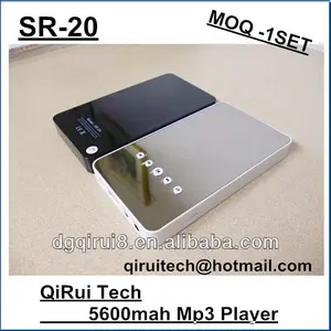 3.7v 5600 mah banco de potencia con la tarjeta del tf función nuevo modelo sr20