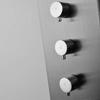 2025 SA102 meilleure vente CUPC équipement de salle de bain Anti-doigt panneau de douche en acier inoxydable colonne de douche panneau de douche luxueux