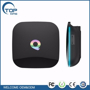 <span class=keywords><strong>Q</strong></span> Boîte Amlogic S905X Android TV Box Android 6.0 Quad-core 2 GB 16 GB 2.4G/<span class=keywords><strong>5</strong></span>.0G Dual Band Wifi Soutien 3D 4 K UHD Smart TV boîte - Product Image 1