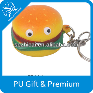 que <span class=keywords><strong>despide</strong></span> llaveros de alimentos de forma clave de la cadena de la pu de la cadena dominante - Product Image 1