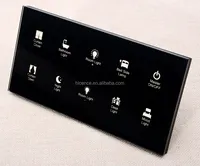 Touch Sensor 10ギャングLight Dimmer Curtain Switch 12V Bedside Control Panel