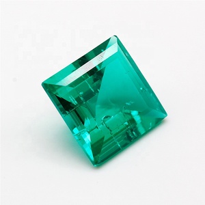 Loose אמרלד חן כיכר צורת צעד לחתוך סינטטי אמרלד - Product Image 4