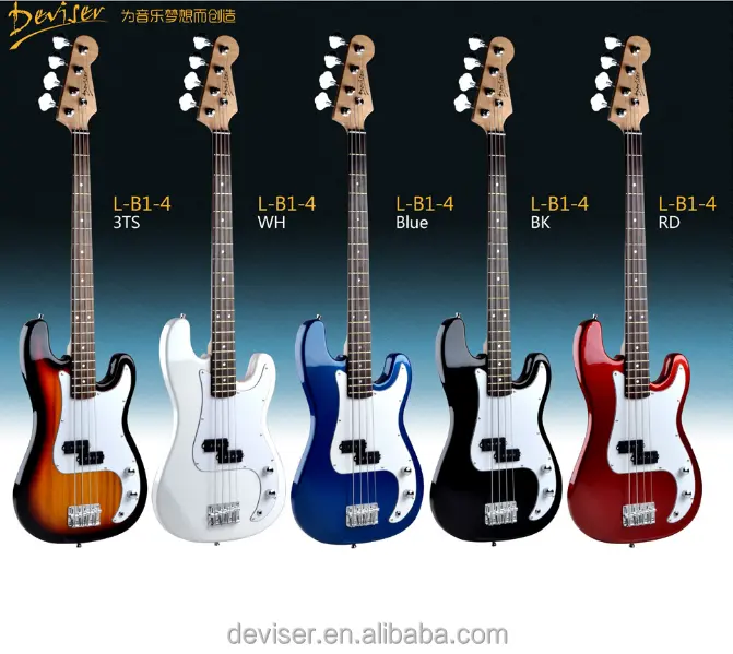 Guangzhou guitarra fábrica alta qualidade 4 cordas basswood guitarra baixo elétrico para venda