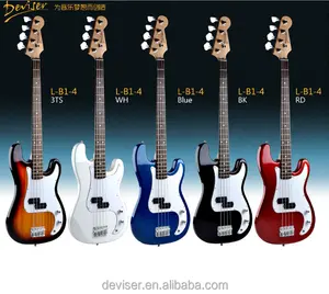 מפעל גיטרה גואנגג 'ואו באיכות גבוהה 4 מיתרים בס חשמלי גיטרה בס למכירה