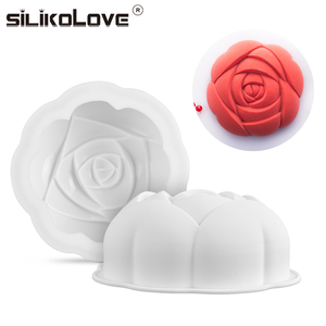 Stampi per torte in Silicone a forma di <span class=keywords><strong>rosa</strong></span> Mousse stampi in Silicone antiaderente grande torta in Silicone per <span class=keywords><strong>pasticceria</strong></span> per Mousse - Product Image 2