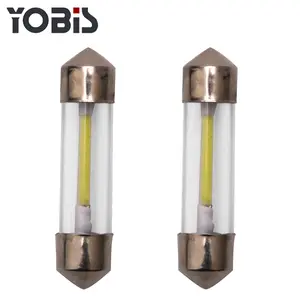 Yobis – Tube LED à puce COB 50lm pour voiture Auto 12V C5W, lampe de lecture de carte intérieure, ampoule de porte LED