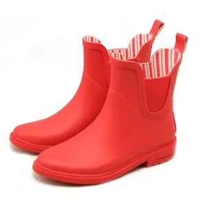 Top vente rouge canadiennes chelsea bottines bottes de pluie