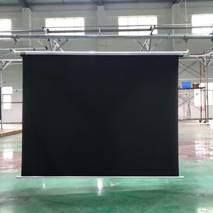 <span class=keywords><strong>Écran</strong></span> de projection portable mural manuel à verrouillage automatique blanc mat de 1:1 72 84 100 120 150 pouces - Product Image 2