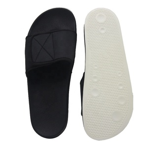 Sandalias deslizantes de tela de algodón para hombre, <span class=keywords><strong>zapatos</strong></span> con gancho y lazo, suela de goma EVA, color negro, novedad - Product Image 4