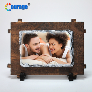 Marco de Fotos de Sublimación COURAGE de 17*12 cm, Roca de Pizarra en Blanco para Sublimación, Modelo SH-38 - Product Image 4