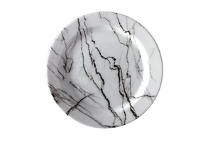 Vaisselle en mélamine <span class=keywords><strong>de</strong></span> haute qualité avec veinage <span class=keywords><strong>de</strong></span> <span class=keywords><strong>marbre</strong></span>, design personnalisé, assiettes rondes - Product Image 4