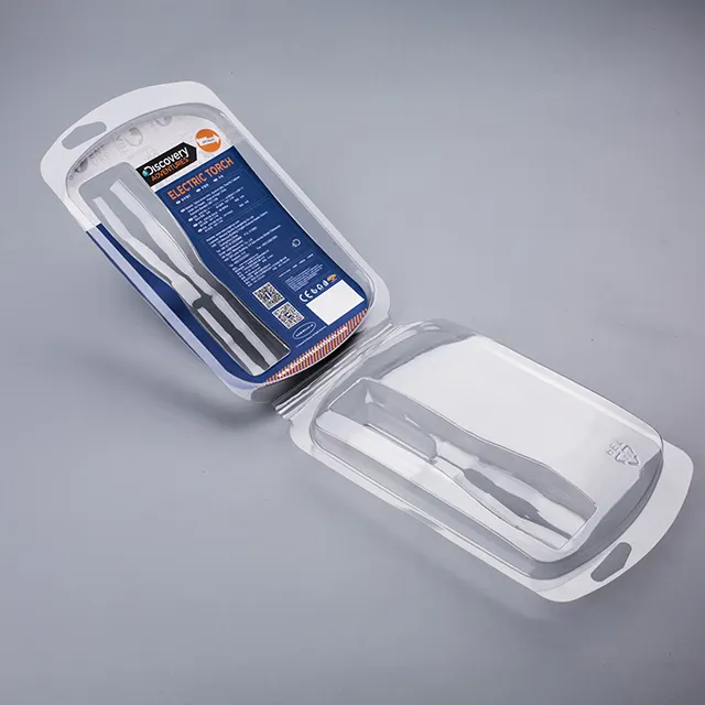 Thermoformed hardware tool PVC clamshell blister box with paper card