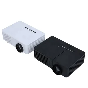 SD20迷你投影仪便携式发光二极管投影仪影院VGA/USB/标清/影音/高清多媒体输入袖珍投影仪，适用于电脑和笔记本电脑