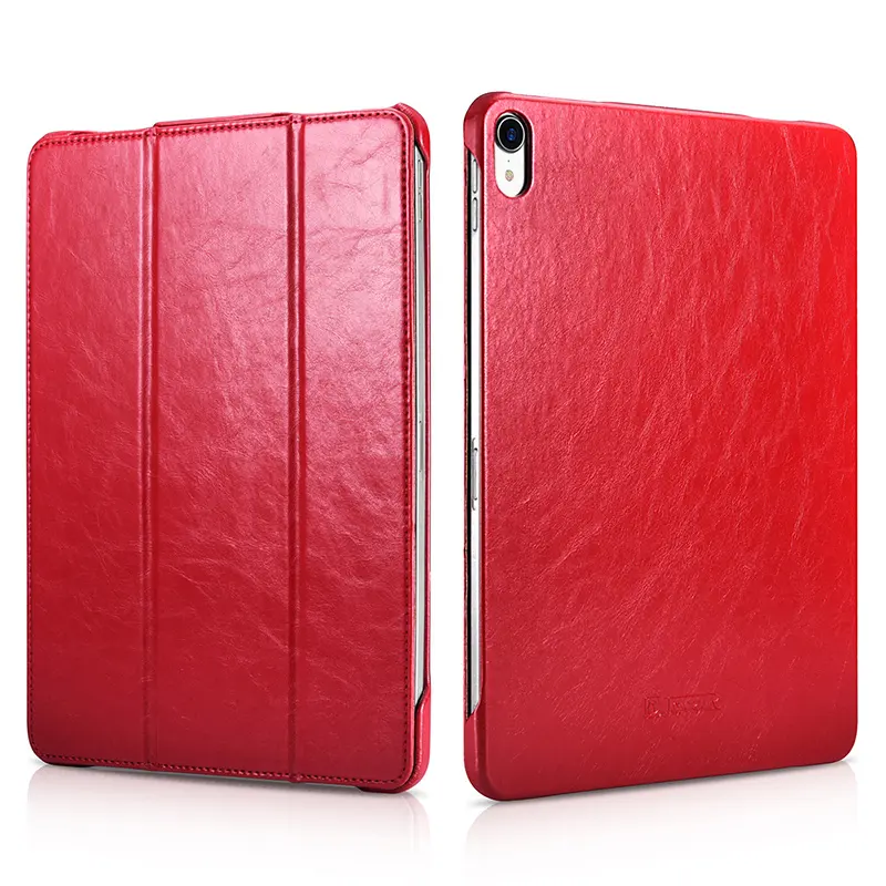 ICARER New Product Stand Microfiber Leather Tablet Covers Case für iPad Pro For iPad Pro 12.9 Inch 2018 Case