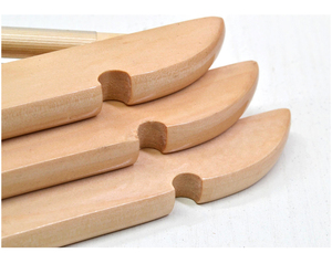 <span class=keywords><strong>Cintre</strong></span> en bois <span class=keywords><strong>antivol</strong></span> de qualité supérieure pour hôtel, avec pinces métalliques, pour vêtements/manteaux/chemises ! ! - Product Image 4