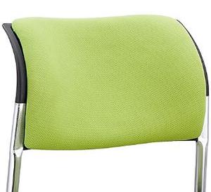 Tela recepcionista con marco de cromo silla de malla - Product Image 4