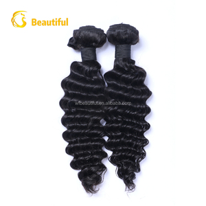 100% capelli vergini non trattati, allentato profondo bundles indiano naturale grezzo tessuto dei capelli all'ingrosso - Product Image 5
