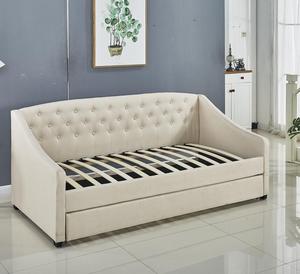 กรอบผ้าเตียงวันพร้อม Trundle สำหรับเฟอร์นิเจอร์ห้องนอนขนาดเดียว
