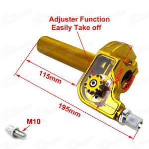 Ajustable 22mm aluminio CNC giro acelerador <span class=keywords><strong>Mango</strong></span> para KX KLX FCI suciedad Pit Motor <span class=keywords><strong>mono</strong></span> DAX Z50 motocicleta Motocross - Product Image 2