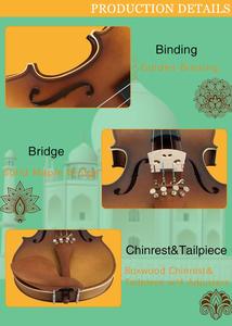Instrumentos Musicales, Violín Antiguo a Precio Económico, Violín Hecho a Mano con <span class=keywords><strong>Madera</strong></span> de Jujube, con Estuche y Arco de <span class=keywords><strong>Madera</strong></span> - Product Image 3