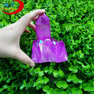 Galvanoplastie Couleur Qualité Titane Quartz <span class=keywords><strong>Aura</strong></span> Irisé <span class=keywords><strong>Cristal</strong></span> Cluster - Product Image 3