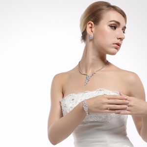 Teemi mayor de la manera Promoción Pure Marquesa Cut Claro circón cúbico 2014 Nueva Antique Platinum boda de lujo pulsera nupcia - Product Image 6