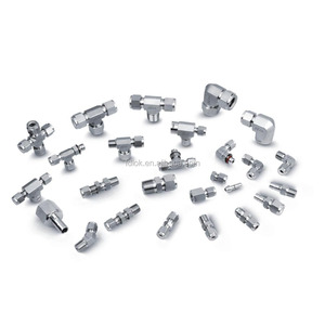 <span class=keywords><strong>Conexiones</strong></span> de Tubo de Compresión Tipo Swagelok, Forjadas y Pulimentadas, Conexión de Rosca de Férula para Suministro de Agua, Drenaje, Aplicaciones de Petróleo y Gas - Product Image 1