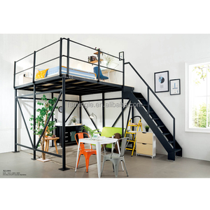 Alta calidad Metal litera con escritorio y escalera para estudiante dormitorio habitación y servicio apartamento vivienda - Product Image 1