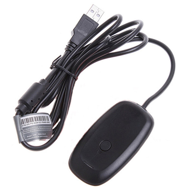 Black White USB PC Wireless Gaming Receiver Adapter for Xbox 360 Wireless Controller Gamepad