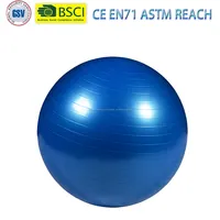 Bola del ejercicio con el pie de la bomba (gimnasio Calidad) - Anti-burst - Conocido como: Pelota de ejercicio - la bola de Yoga