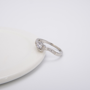 ZHILIAN Set di Anelli per Coppie, Maschio e Femmina, in Argento Sterling 925 con Zirconi, Anelli di Fidanzamento e Matrimonio - Product Image 6