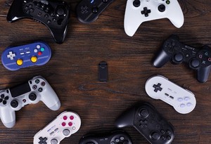 Adaptador de receptor <span class=keywords><strong>Retro</strong></span> de 8 bits para Mega Drive, 8 controladores de Bitdo y palos de arcade - Product Image 3