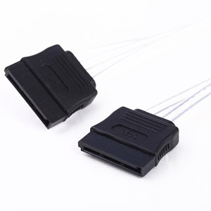 Suministro directo <span class=keywords><strong>de</strong></span> fábrica <span class=keywords><strong>de</strong></span> chapado en plata <span class=keywords><strong>cable</strong></span> 4pin a 15pin 2in1 Disco Duro conexión sata <span class=keywords><strong>cable</strong></span> - Product Image 4
