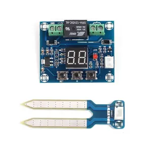 XH-M214 Humidity Controller Soil Sensor Module 20-99% RH Precise Automatic Control Irrigation System Red Digital Display