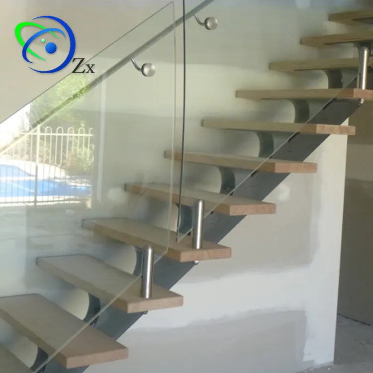 Fácil diy instalar boa acabamento mono feixe fabricante escada de aço carbono único dedo moderno escada