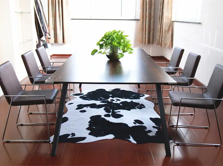 Hide rugs Animal print Area rug,Cow design.Faux fur rugs for living room 140*200cm