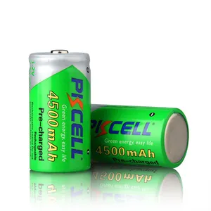 NI-MH batterie di tipo c 1.2 v 4500 mah nimh ricaricabile batteria per torce elettriche
