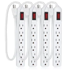 6 Outlet Power Strip Surge Protector 300 Joule