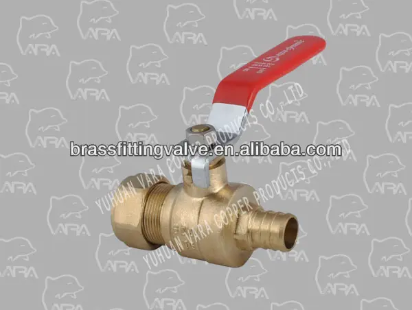 831-26 brass air release valve (COMPRESSION CONNECTION O.D. X PEX BALL VALVE FULL PORT)(C37700)