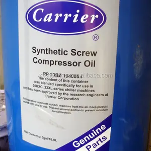 Refrigerador piezas aplicación sintético aceite del compresor de tornillo PP 23BZ 104005-1 portador aceite lubricante