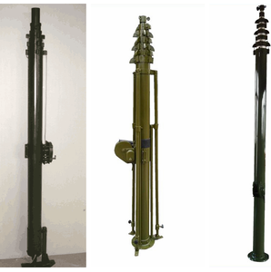 10m Charge 40kg Corde Poulie Treuil Verrouillable Mât Télescopique pour Antenne Radio - Product Image 2