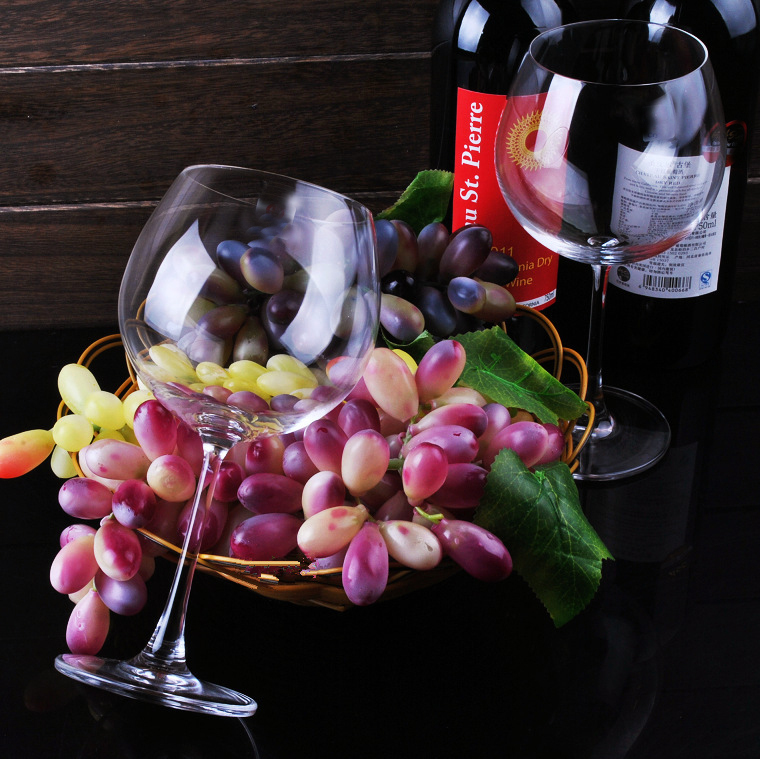 Thin rim 23oz custom stemmed lead free crystal large goblet wine glass gin glass