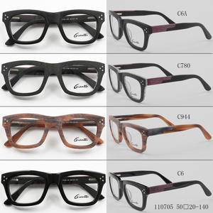 110705 mode en bois carré lunettes cadres hommes femmes à la main décontracté optique <span class=keywords><strong>prescription</strong></span> lunettes luxe myopie spcetacles - Product Image 6