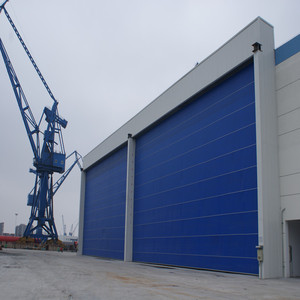 Automatico di Grandi Dimensioni <span class=keywords><strong>IN</strong></span> <span class=keywords><strong>PVC</strong></span> Tessuto Flessibile di Rolling up Porte Sollevamento Tessuto Hangar Porte Per Aeromobili - Product Image 2