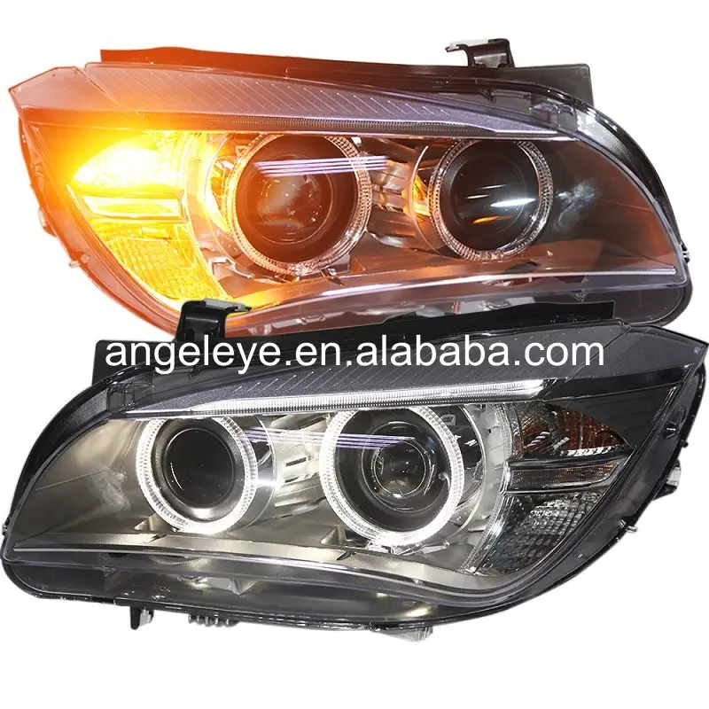 2009-2014 yıl için BMW X1 E84 LED melek gözler kafa lambaları farlar HID